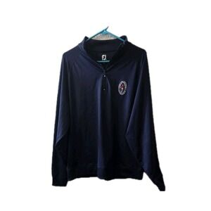 FootJoy FJ Quarter Zip Pullover Men's Large Navy Nicklaus Golf Club LionsGate...